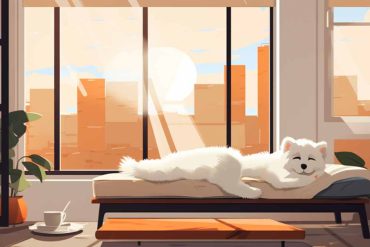 dog slepping during the day